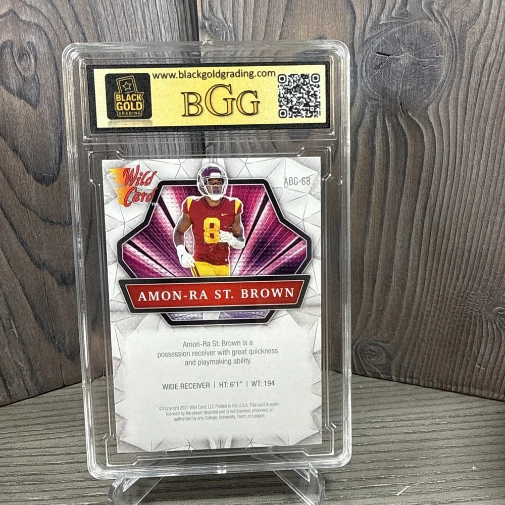 2021 Wild Card Alumination Amon-Ra St. Brown Rookie ABC-68 BCG‎ 10 MINT